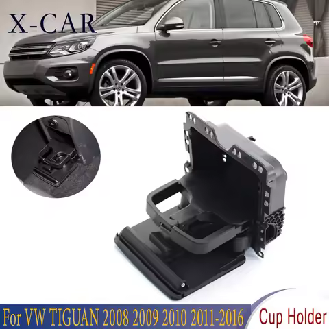 For VW TIGUAN 2008-2016 Sharan 2011-2016 Golf PLUS 2012-2014 Central Console Rear Armrest Water Drin