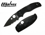 มีดพับ Spyderco Native 5 Folding Knife S30V Black Combo Blade, Black FRN Handles (C41PSBBK5)