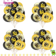 LIPUPON 12PCS 30th BIrthday Balloons, Latex DIY Birthday Balloon, Fashion 18th 30th 40th 50th 60th I