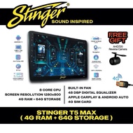 🇲🇾4RAM 64GB Stinger T5 MAX DSP 8 CORE CAR ANDROID PLAYER FULL HD [9"INCH/10.1"INCH]IPS Car Player Wa
