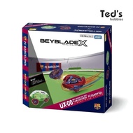 BEYBLADE X UX-00 BEY KICK OFF SET BARCELONA STADIUM HELLS HAMMER LAUNCHER CODE 1440