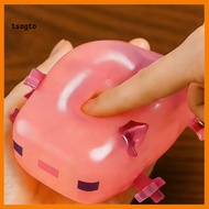 [TS] Cute Axolotl Collectible Cute Pixel Axolotl Toy Cute Pink Axolotl Squeeze Toy – Soft Stress Rel