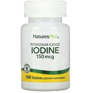 NaturesPlus, Iodine, Potassium Iodide, 150 mcg, 100 Tablets