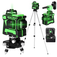 Multifunctional 3D 12 Lines Self-leveling Laser Level with 1.5M 3 Heights Adjustable Alloy Extension Bar Tripod Stand and Carrying Bag