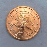 LITHUANIA 2 CENTS EURO 2015 | UNCIRCULATED