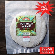 Tortilla Wraps 7 inches Diameter Liberty WHOLE WHEAT Tortilla Wrap 7pcs per pack SUGAR FREE for Whol