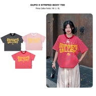 GUPO Boxy Striped T-shirt In Trame Loose Form Local Brand Men and Women - TSOC01