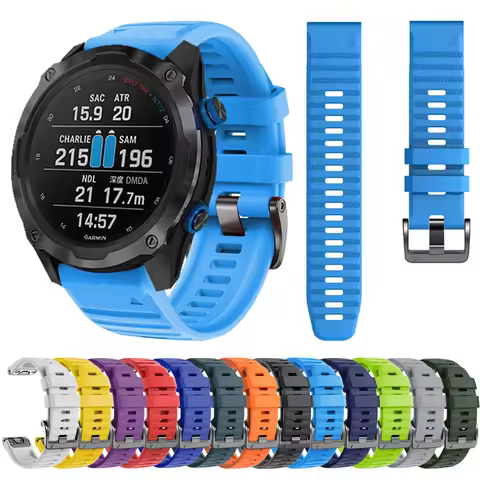 Quickfit 22 26mm Watch Strap For Garmin Descent Enduro 2 Mk2/Mk2i/Mk1/Epix Pro G1 D2 Band Soft Outdo