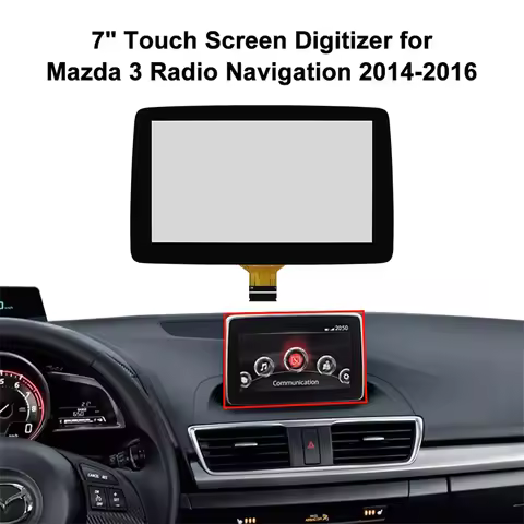 7" Touch Screen Digitizer TM070RDZ38 for Mazda 3 CX-3 MX-5 Radio Navigation 2014-2019 BHP1611J0D K40