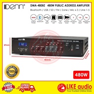 DENN DMA-480BZ Public Address 4-Zone Selector USB Amplifier (Mono 100V)
