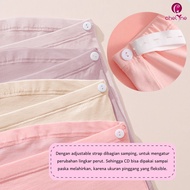 This Month Chelyne Maternity Cd N939 / N938 Highwaist Maxi Pattern Pants with Pattern