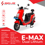 Sepeda Motor Listrik Selis E-Max Lithium (SUBSIDI)