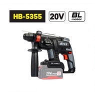 Drill HAMMER 20V Brushless Cordless Rotary Hammer Drill - 22mm Heavy-Duty SDS-Plus Impact Drill with