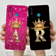 For Itel A56 A56Pro Case Silicone Soft Matte Fashion Initial Letter Couple Phone Case For ItelA56 a 