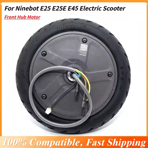 OEM Front Wheel Hub Motor for Segway Ninebot E25/E25E/E45 E-Scooter, Direct Replacement Front Motor 