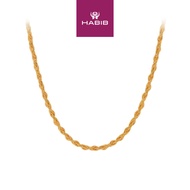 HABIB 925 Silver Necklace 13 R T0016 6X(N)