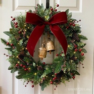 Window Gift Christmas Front Desk Batch Door Hanging 50-80CM Creative Christmas Outdoor Garland Indoo
