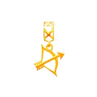 Top Cash Jewellery 916 Gold Bow &amp; Arrow Charm
