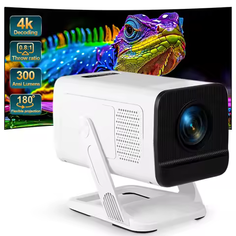PG310 Projector 4K Android 11 proyector WiFi6 BT5.4 Video Native 720P Beamer Home Theater Movie Outd