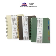 A5 Notebook Spiral Notebook Aesthetic Line Motif Notebook with Marker