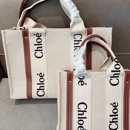 【High Version】Chloe_ Canvas Shopping Bag Everyday Literary and Leisure Tote Bag