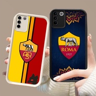 DJ-24 FC Roma Silicone Casing black and white for VIVO V27E V29 V27 Y100 V29E Y200e Pro