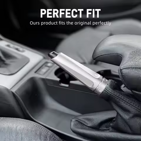 BEVINSEE Aluminum Hand Brake Handle For BMW E46 E36 M3 E90 E92 F30 E39 E60 E61 E34 M5 E87 E81 E82 X3