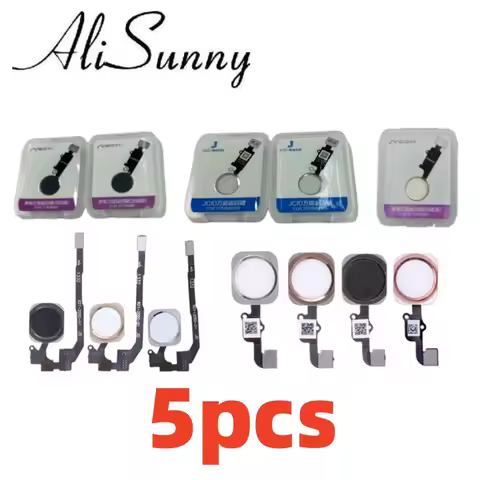 5pcs Universal Home Button Flex Cable for iPhone 7 8 Plus 5S 6 6S Menu Return ALL Fuction No Fingerp