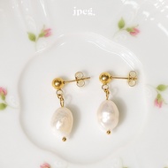 JPEG-seraph pearl earring (stainless steel)