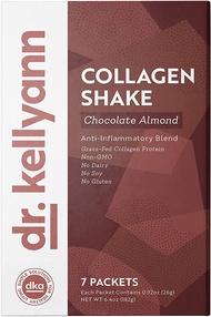 Dr. Kellyann Keto Chocolate Almond Shakes - 100% Grass Fed Collagen Protein by Bone Broth Expert Glu