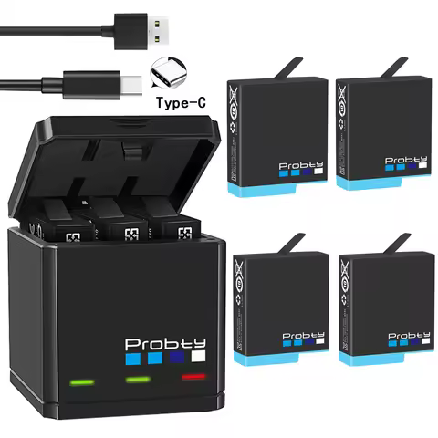 Original probty for GoPro Hero 8 hero 7 hero 6 Black Batteries or Triple Charger for GoPro Hero8Blac