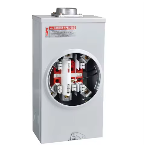Customized 200A ANSI 7JAW TERMINAL Square METER BASE SOCKETS for USA with 2inch hub ringless stainle