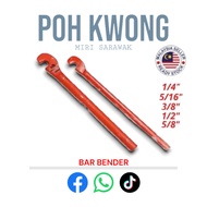 Bar Bender / Rebal Bender / Metal Bar Bender / Key Bar Iron Bending / Pembengkok Besi 1/4" / 5/16" /