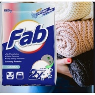 (Bundle Of 3) FAB Laundry Detergent 660g Cotton fab Powder