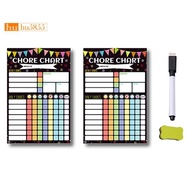 2PCS Magnetic Planning Reward Chart for Weekly Dry Erase Chores Chart Chores Chart for Refrigerator