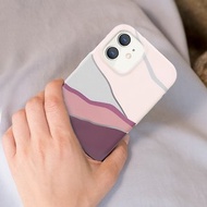 iPhone12系列 獨特線條設計防摔手機殼 -粉色
