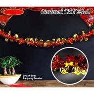 Garland CNY 24 A| B B B B B| C C C C| Chinese New Year Edition Decorations (1 Pack of 2 Pcs)