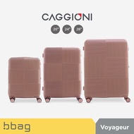 CAGGIONI กระเป๋าเดินทาง รุ่น Voyageur 15082 PC Polycarbonate โครงสร้างเบาพิเศษ ซิปขยาย +20% TSA Lock