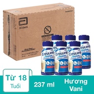 Thùng 24 chai sữa bột người lớn pha sẵn Ensure Original hương vani 237 ml