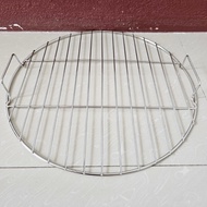 Grill Stainless Steel (Thick Round Shape) (2-Handle Model) (304 Genuine No Rust) Size 30/33/36/42 Cm