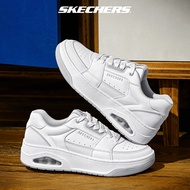 Skechers Men SKECHERS Street Uno Court Low-Post Shoes - 183140-WHT Air-Cooled Memory Foam Kasut Snea