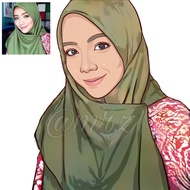 Gambar potret kartun ( portrait photo)