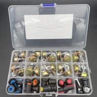 20PCS B5K10K20K/50K/100K Potentiometer Switch WH148 with Knob Cap Boxed Single Link 15MM