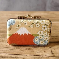 日本富士山 日本泡泡布 大小章 對章盒 結婚禮物 雙章