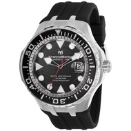 TechnoMarine Grand Cruise Blue Reef Automatic Watch with Silicone Strap and Black Dial TM-118078
