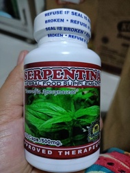 SERPENTINA HERBAL FOOD SUPPLEMENT 100 CAPSULE 500mg