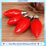 Ca Na Light Bulbs Replace Family Altar God of Wealth Altar Metal Twisted Ball Light Bulbs E12