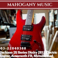 Jackson JS Series Dinky JS12 Electric Guitar, Amaranth FB, Metallic Red