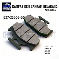 B97-F5806-00 Rear Disc Brake Pads for Yamaha R15 NEW V3 2017 LED VVA 155 XSR WR 155 VIXION R