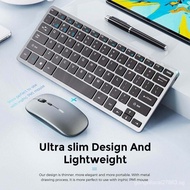 [In stock]portable Bluetooth 5.0 wireless keyboard mouse set Ultra Thin Multimedia Bluetooth and 2.4g USB keypad mouse combo for PC laptop tablet notebook
